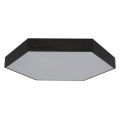 Lámpara de techo LED 135 W 230 V 3000/4000/6500 K, diámetro 80 cm, negra